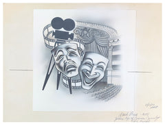 US Art Craft Scott 1803 1980 Performing Arts - W. C. Fields Artwork