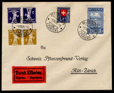 Switzerland 1924 #B32 FDC with #205 & Zumstein K5-6 Added