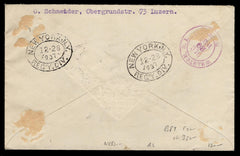 Switzerland 1937 #B89 FDC VF Sent Registered to USA
