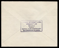 Switzerland circa 1941 Cover with Bureau of Education Zumstein DV-III Pestalozzi, green