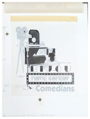 US Artmaster Scott 2562-66 Cinema - Comedians Vertical Cachet Artwork