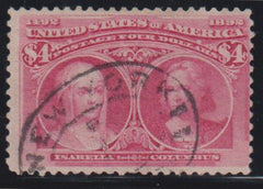 US Early Commemoratives #244 Used Just F