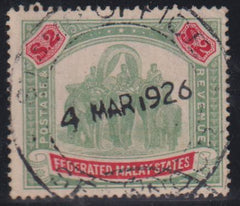 British Area A- M - Malaya #35 Used F - VF