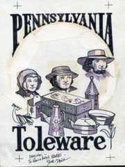 Jack Davis Artwork : Scott 1775-78 Pennsylvania Toleware