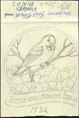 Ralph Dyer Artwork : Scott 1982 Birds and Flowers New Jersey