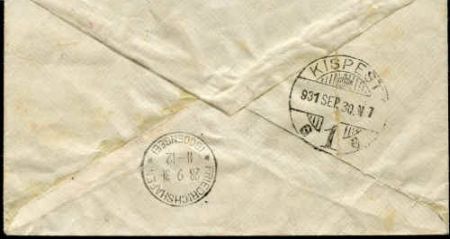 Brazil 1931 South America Zeppelin flightl cover to Hungary