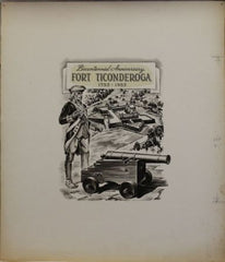 US Artmaster Scott 1071 1955 Fort Ticonderoga, Ethan Allen - Artwork
