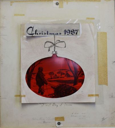 US Artmaster Scott 1254 - 1257, 2368 1964, 1987 Christmas Ornaments - Artwork