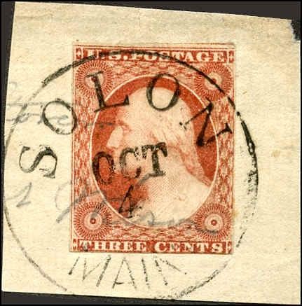 US 10a Early Classics Used Fine on piece