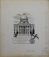 US Artmaster Scott 1375 1969 Alabama Statehood - Artwork
