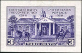 US 835p-2 NH VF Constitution, small die proof