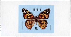 Liberia 1974 683 - 688, C204 Trial Color Imperfs, blue background
