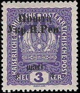 Western Ukraine 9 F - VF NH 1919 3H Stanyslavic