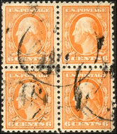 US 429 Washington / Franklin VF - XF Used Block