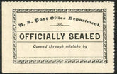 US LOX11f Post Office Seal VF H