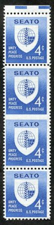 US 1151a Error F - VF NH Vertical Pair, Imperf Between