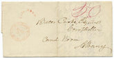US 1839 Stampless Cover with Railroad Cancel