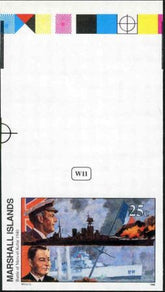 Marshall Is. 255 Imperf, Battle of Mers el Kebir, WWll, Ships