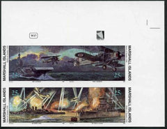 Marshall Is. 267 - 270 Imperf Block of 4, Battle of Taranto, WWll