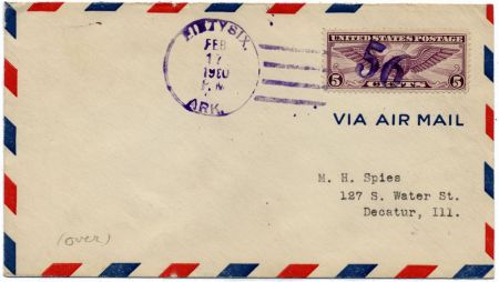 US Arkansas, Fifty-Six C12 Fancy Cancel Cover, Soild Numeral
