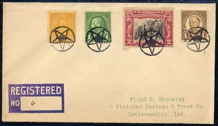 US Kentucky, Ed 552, 562, 651, 685 Fancy Cancel Cover, Star