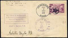 US Massachusetts, Berkshire 795 fancy Cancel Cover, Star