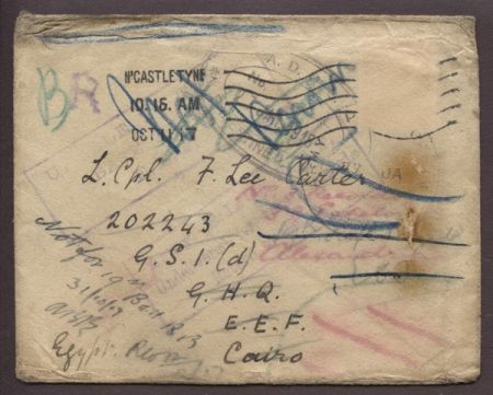Great Britain 1917 to British Officer in Cairo