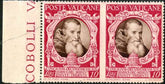 Vatican 121 Error NH Left Margin Pair Imperf Between