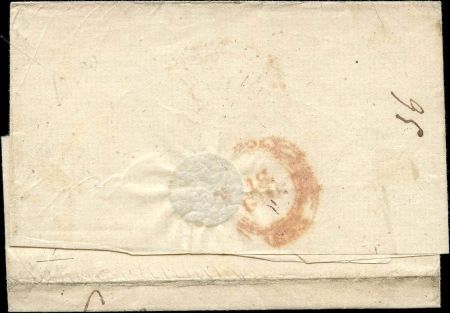 Italian States - Roman States 6 (2 on cover) VF - Each 4 margin VF to naples with red maritime cancel