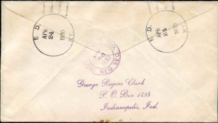 US Kentucky, Ed 552, 554, 562, 651 Fancy Cancel Cover, Double Headed Eagle