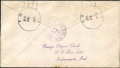 US Kentucky, Ed 552, 554, 562, 651 Fancy Cancel Cover, Double Headed Eagle