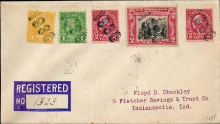 US Indiana, Winchester 552, 554, 562, 651 Fancy Cancel Cover