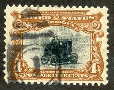 US 296 Early Commemoratives VF - XF Used