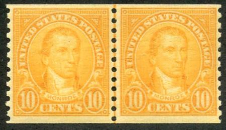US 0603 VF NH Line Pair cv 50.00