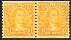 US 0603 VF NH Line Pair cv 50.00