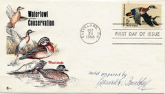 US 1362 FDC Signed by Modeler, Lawrence E. Buckley