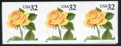 US 3054a Error VF NH Imperf Strip of 3 Minor Wrinkle