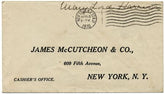 Autograph of Mary Lord Harrison, 2nd Wife to President, Free Frank Cover