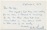 Autograph of Physicist Edward M.Purcell, Nobel Prize Winner