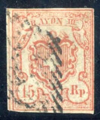 Switzerland 12 F - VF Used - Renggli Cert cv $100