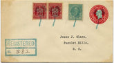US Indiana, Highland 563, 680, U429 Fancy Cancel Cover, 3 leaf Clover