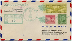 US Oregon, Greenleaf 694, 716, C17 Fancy Cancel Cover, Leaf