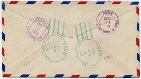 US Oregon, Greenleaf 694, 716, C17 Fancy Cancel Cover, Leaf