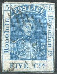 US Possessions - Hawaii 9 Used F - VF 4 Margins - Tiny Back Flaws cv $400