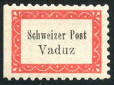 Liechtenstein Mi 1B XF/NH Botenpost