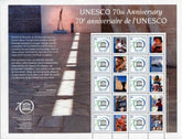 UN Personalized Sheets 2015 NY 1124 70th Anniversary UNESCO