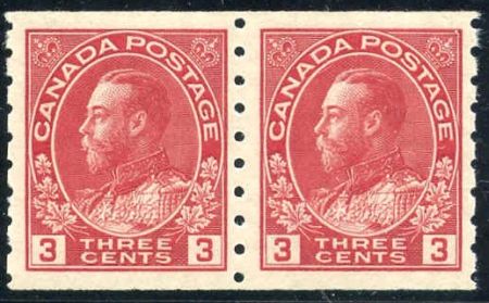 Canada 130b Mint VF Fresh Pair Dry Printing cv $325