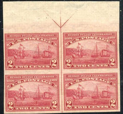 US 373 Early Commemoratives VF NH Top + Left Arrow Blocks