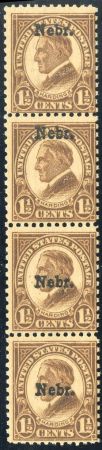 US 670 Fine LH and NH Wide Spacing Pair NH, Extra Stamps Top and Bottom cv $120