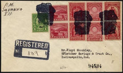 US Illinois, Savanna 632, 654, 657, 680-80 Fancy Cancel Cover